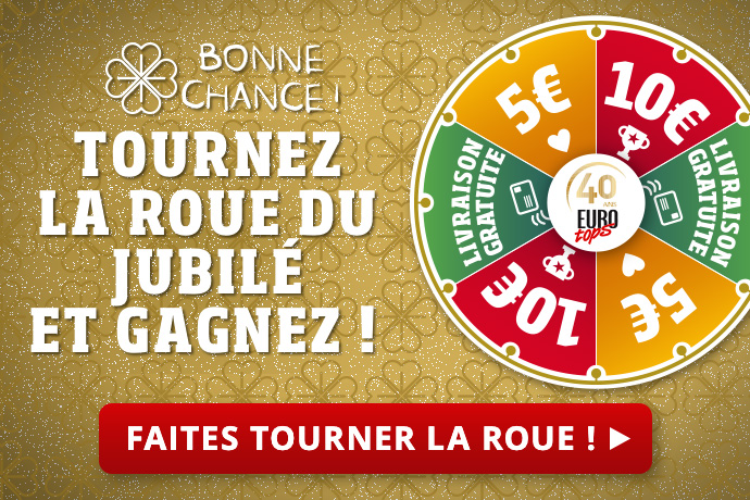 Tourner la roue de la fortune du jubilé et gagner