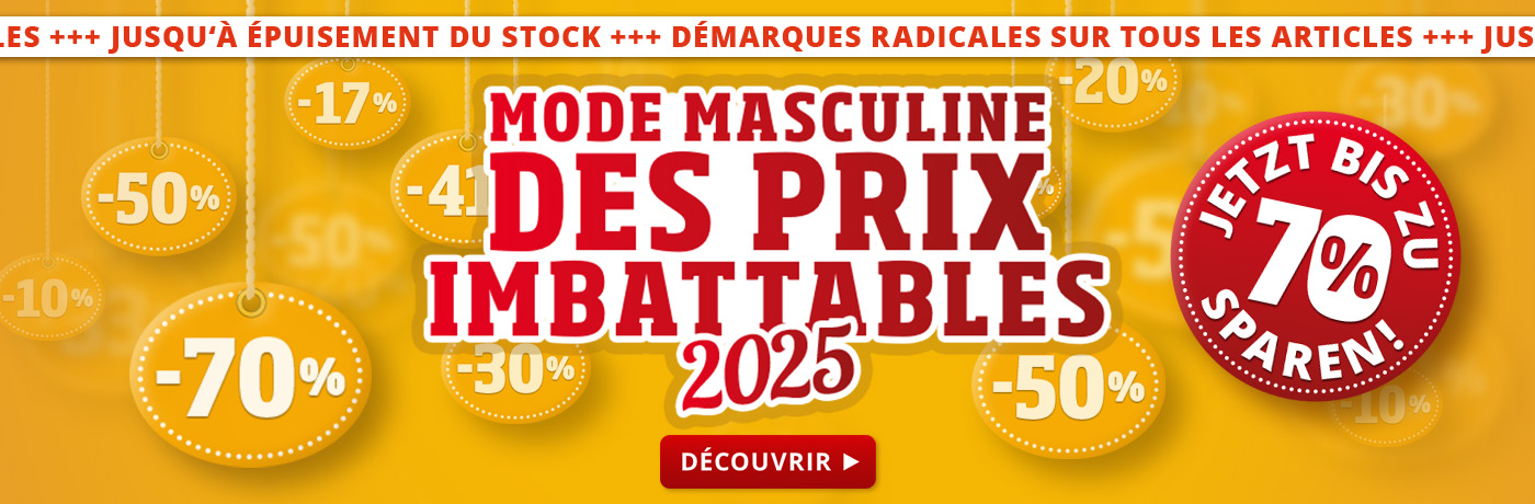  SSV 2025 pour la mode masculine