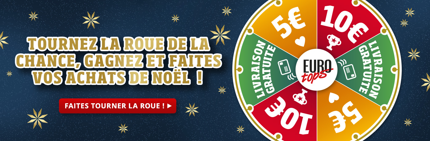 Roue de la fortune de Noël EUROtops : Tournez et gagnez