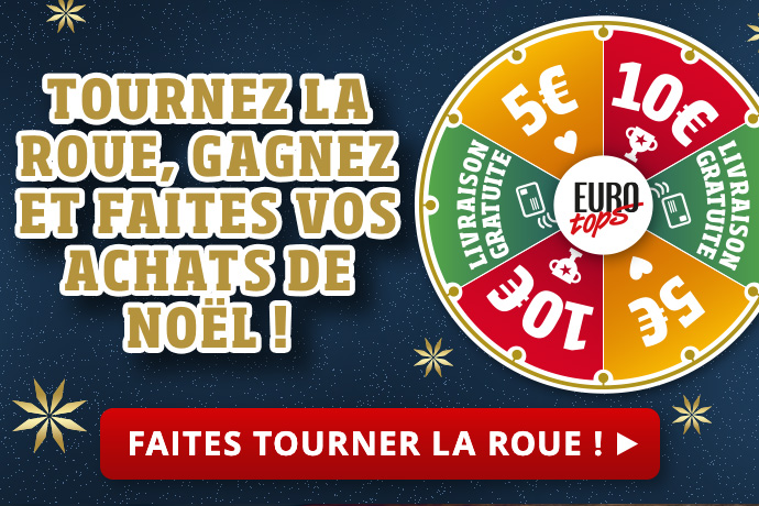 Roue de la fortune de Noël EUROtops : Tournez et gagnez