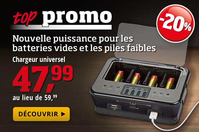 Top promo - Chargeur universel