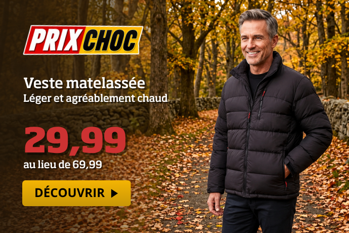 Prix choc - Veste matelassée pour homme