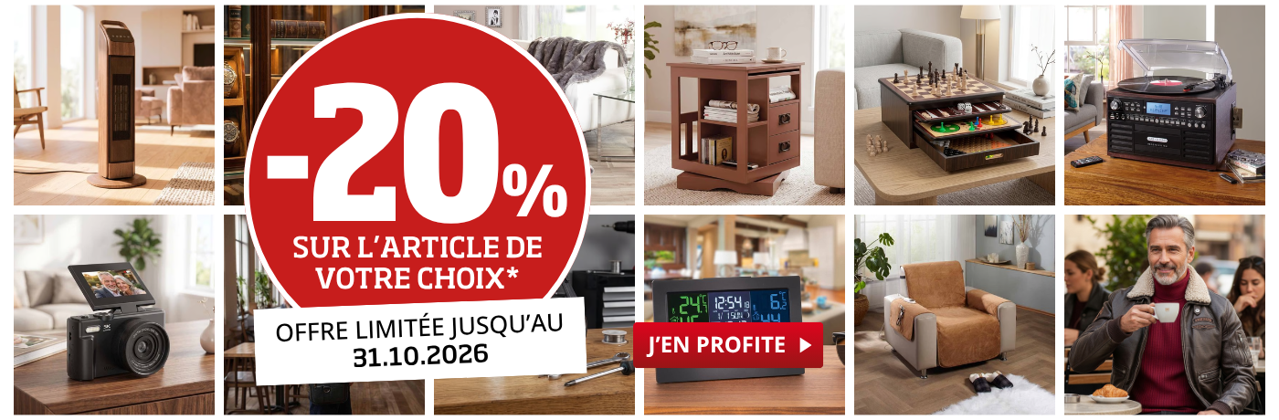 20 % sur un article de votre choix chez Eurotops