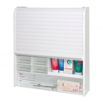 Armoire à pharmacie à volet coulissant