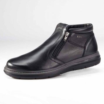 Bottines en cuir à membrane climatique