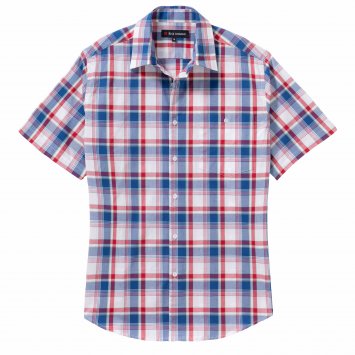 Chemise à carreaux facile d'entretien