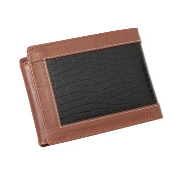 Portefeuille en cuir de buffle
