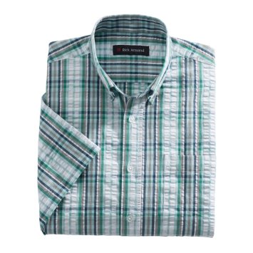 Chemise seersucker à carreaux