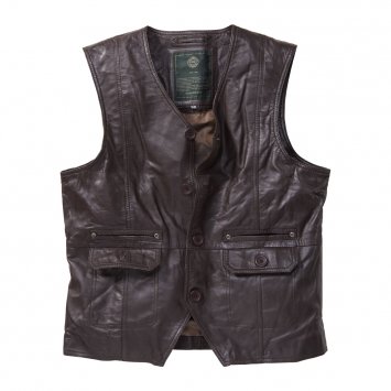 Gilet en cuir nappa d'agneau
