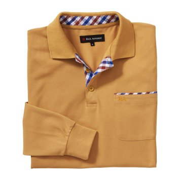 Polo manches longues maille piquée