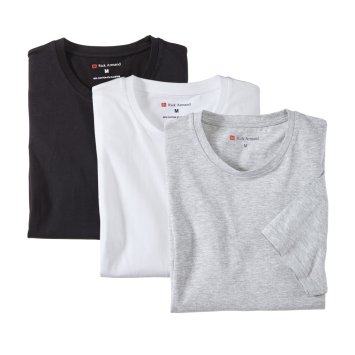 T-shirts stretch en lot de 3