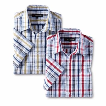 Chemise sans repassage en seersucker
