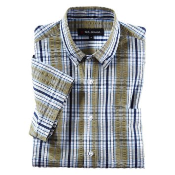 Chemise seersucker sans repassage
