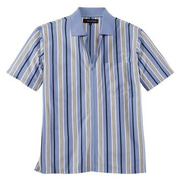 Chemise jersey zippée