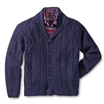 Cardigan à motif structuré