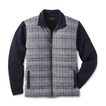 Veste en tricot, mix de matières