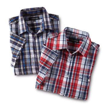 Chemise maritime en seersucker