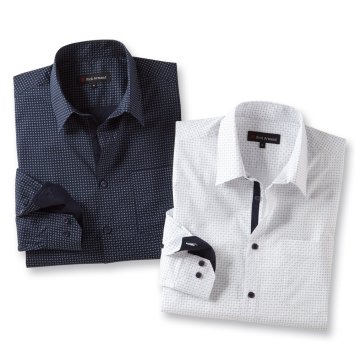 Chemise stretch Milano Set de 2