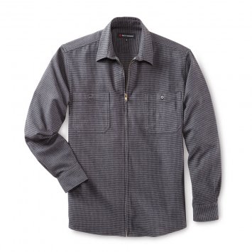 Chemise zippée en flanelle de coton