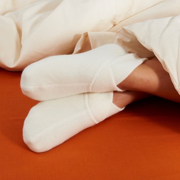 Chaussettes de lit en angora