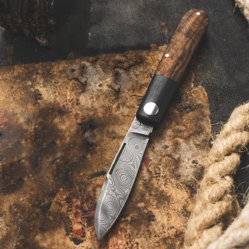 Couteau de poche "Tirpitz-Damast"