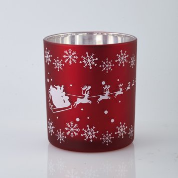 Bougeoir en verre pour bougie chauffe-plat