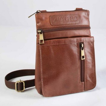 Sac de cuir compact à bandoulière