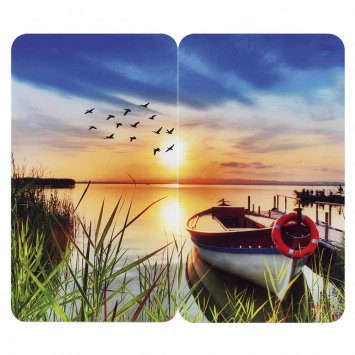 Planche à découper et plaque de protection, 2 pièces