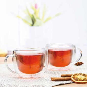 Verres à thé à double paroi, lot de 2