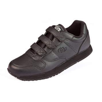 Chaussures de sport en cuir a velcros