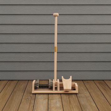 Tire-bottes avec brosses de nettoyage