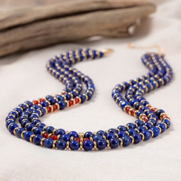 Collier en pierres précieuses « Néfertari »