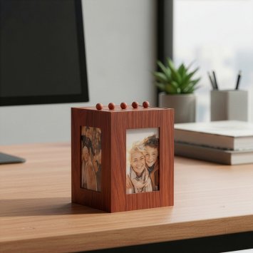 Boîte photo 360° en bois