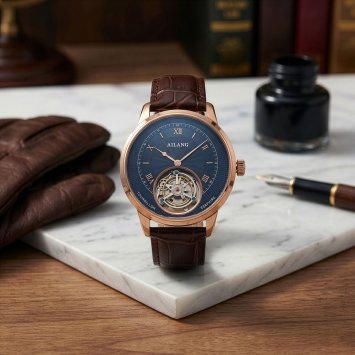 Montre à tourbillon en or