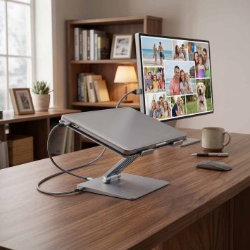 Support pour ordinateur portable avec station d'accueil