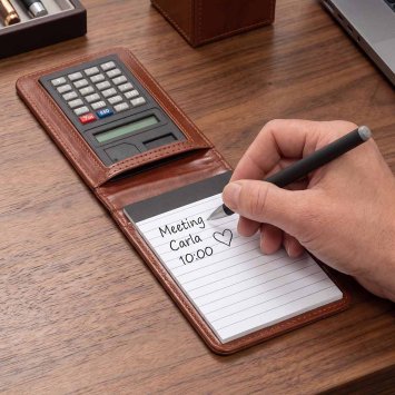 Bloc-notes pratique avec calculatrice