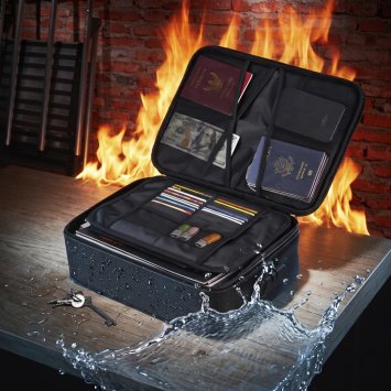 Pochette pour documents résistante au feu et à l'eau