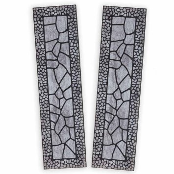 Lot de 2 tapis de protection pour les pieds - Gris pierre 