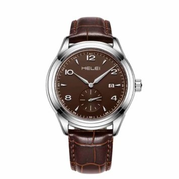 Montre pour homme avec bracelet en cuir