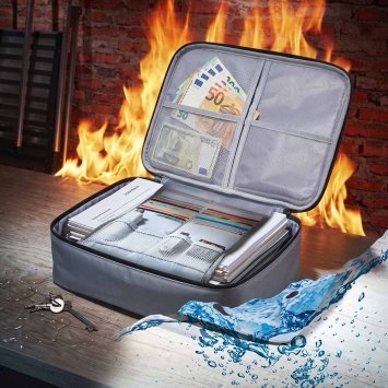 Pochette pour documents résistante au feu et à l'eau