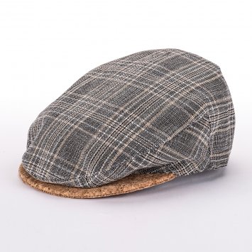 Casquette plate avec visière en liège