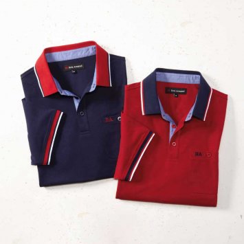 Polo maille piquée