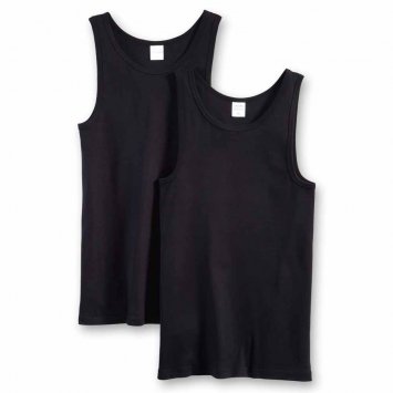 Maillot de corps à côtes fines Lot de 2 