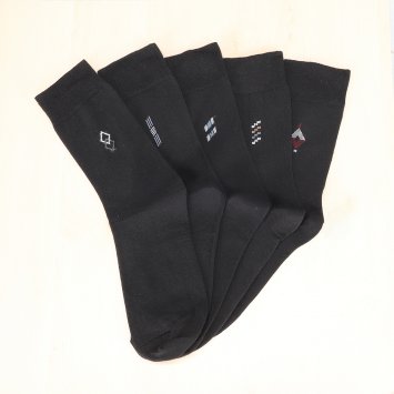 Chaussettes en coton avec motif sur la tige Lot de 5 