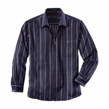 Chemise chenille zippée