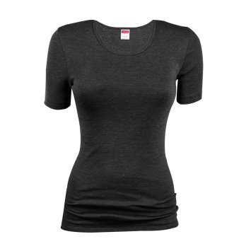 Tricot de corps thermique femme, manches courtes