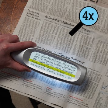 Loupe LED avec guide de lecture