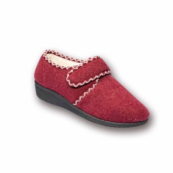 Chaussons en laine à patte auto-agrippante