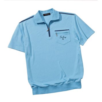 Polo homme confort,bleu