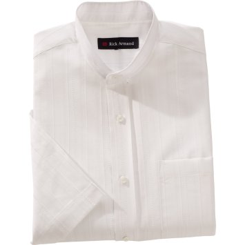 Chemise structurée avec col droit